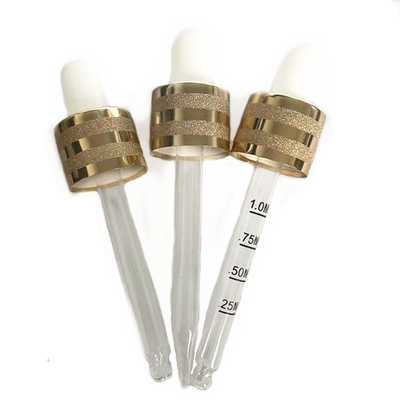 สกรูทองหยดน้ำมันหอมระเหยท็อปส์อลูมิเนียมพลาสติก 13mm 15ml Dropper หมวก